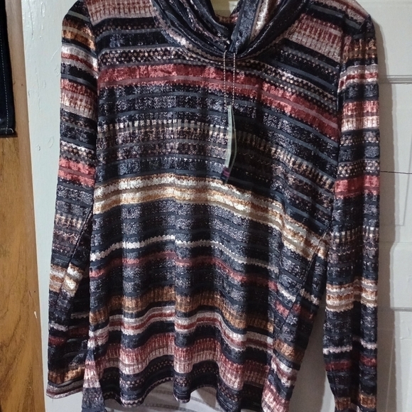 French Dressing Jeans Tops - FDG turtleneck top medium NWT (Rox055)